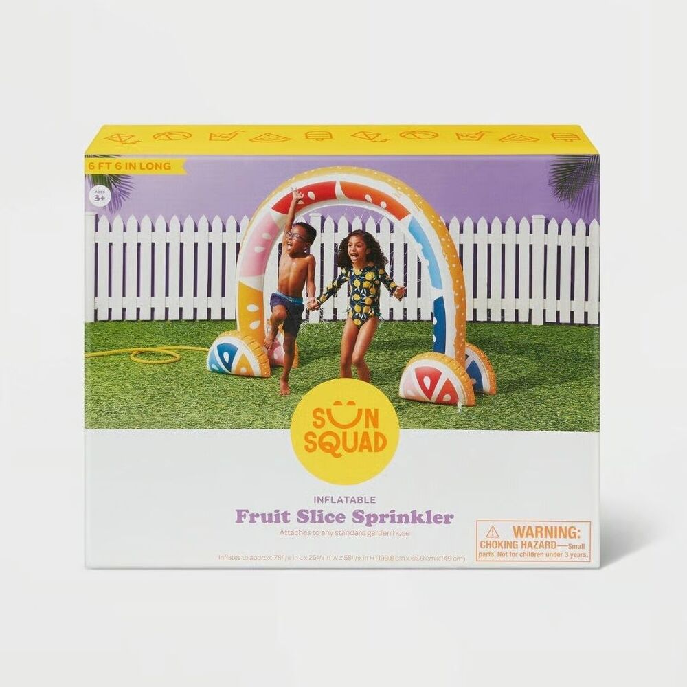 Sun Squad Inflatable Fruit Slice Sprinkler (SEE PHOTOS)